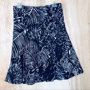 🦋🦋RALPH LAUREN Navy/White A-line Midi Skirt